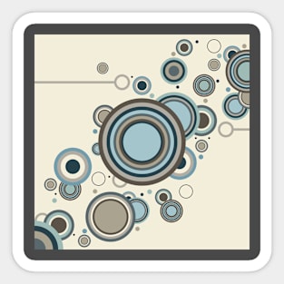 Retro Circles Sticker